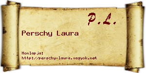 Perschy Laura névjegykártya